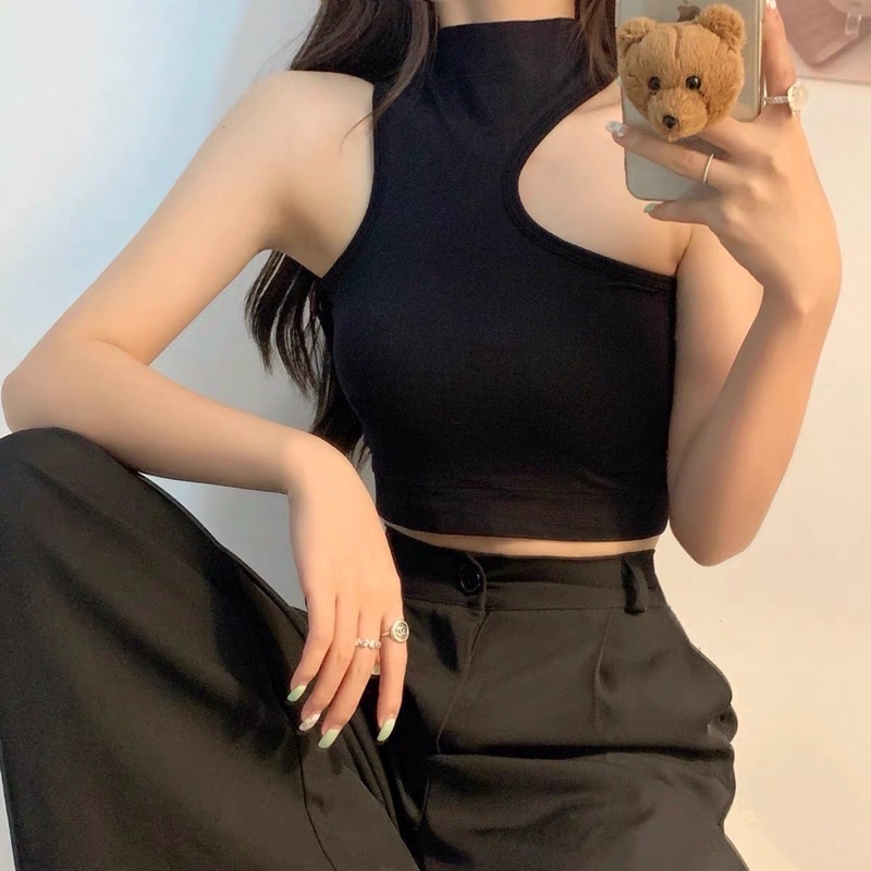 CÓ MÚT NGỰC _ÁO BRA CỔ LỌ Sarah Lingerie KHOÉC TAY GỢI CẢM ĐÁNG YÊU