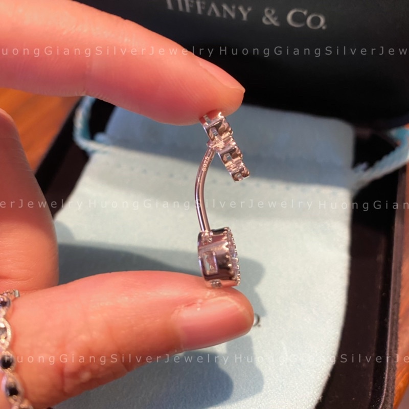 Khuyên rốn dáng mới 9mm Bạc s925 xi kim - HuongGiangSilver