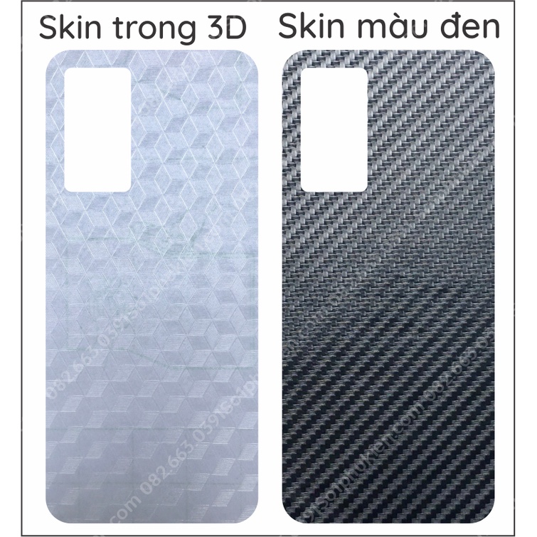 Miếng dán mặt lưng skin carbon Vivo v23e / v23e 5g