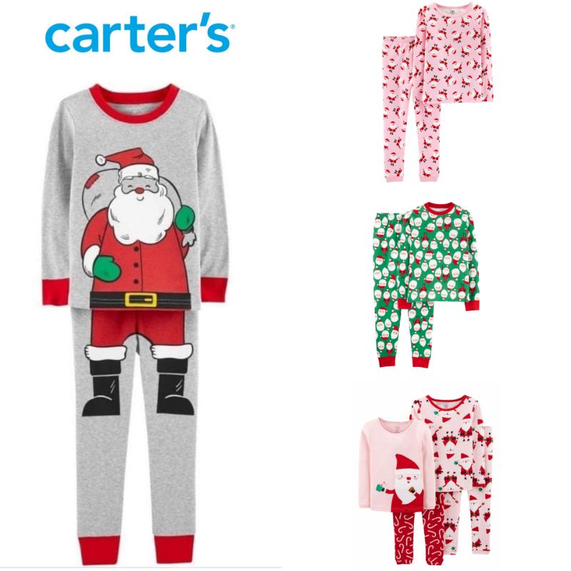 Bộ Đồ Ngủ Pijama Ông Già Noel / Ông Già Noel Cho Bé Trai / Bé Gái (6 Tháng - 8 Tuổi)
