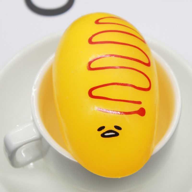 Đồ chơi Squishy Gudetama BÁNH MỲ Ú bóp vui giải tỏa căng thẳng mô phỏng giống thật mềm mịn