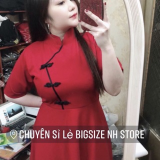 Đầm nút tàu bigsize 55kg-90kg
