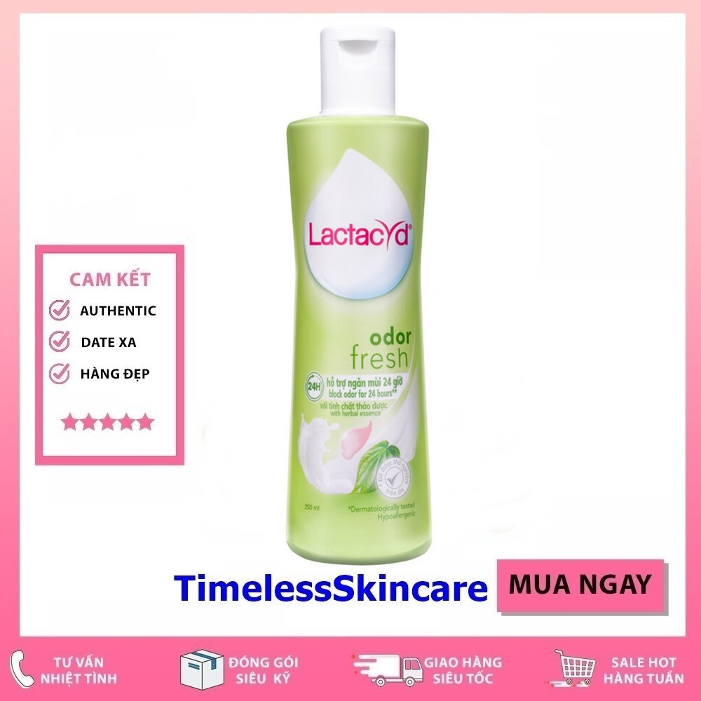 Dung Dịch Vệ Sinh Phụ nữ Lactacyd Odor Fresh Ngăn Mùi 24H 250ml