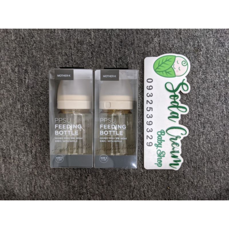 Bình sữa/núm ti MOTHER K PPSU 180ml/280ml