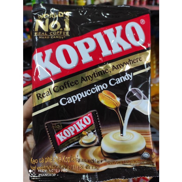 Kẹo cà phê sữa Kopiko gói 135g (45 viên x 3g)