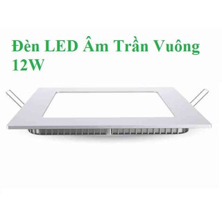 Đèn led vuông downlight âm trần 12w