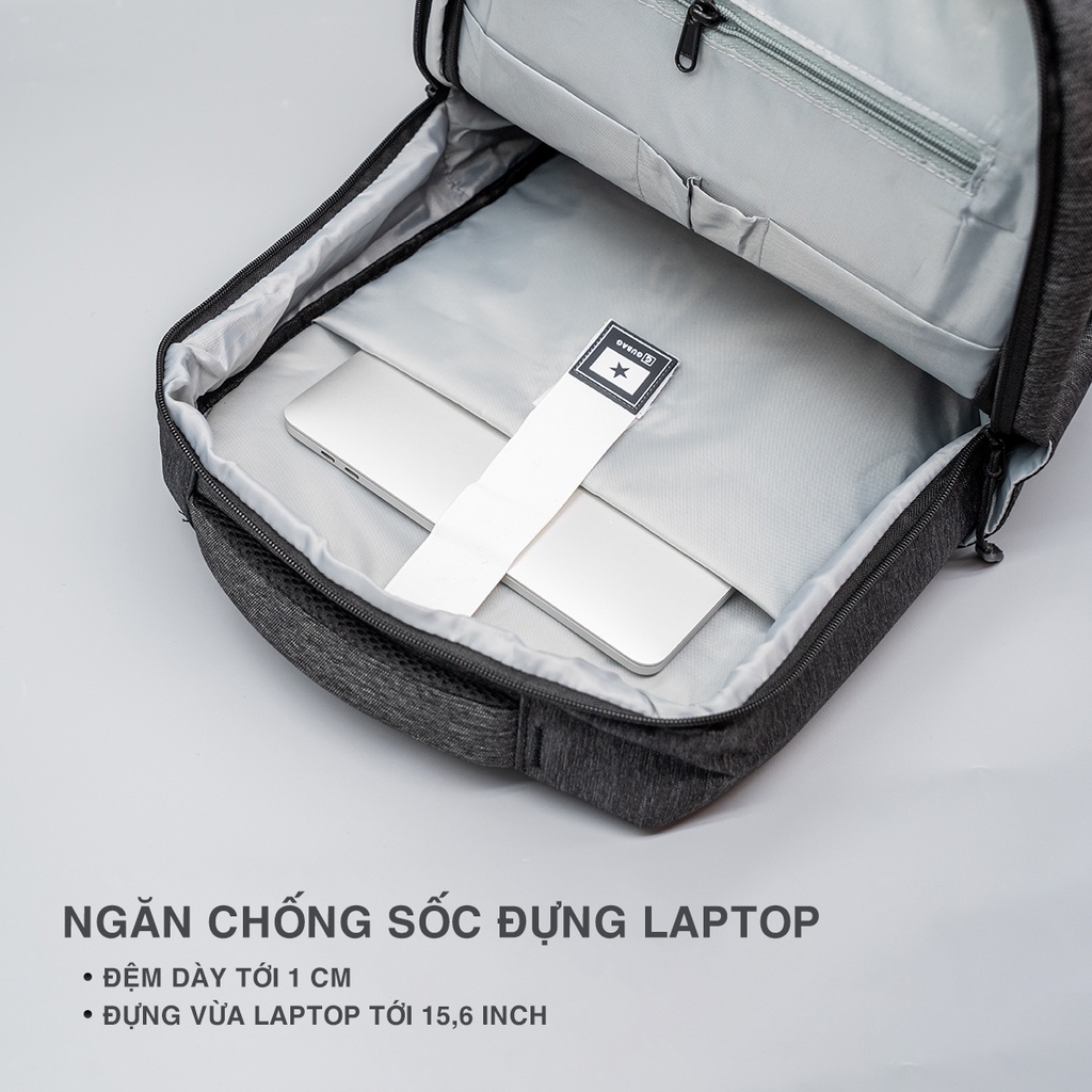 Balo chính hãng Gu Bag đựng máy tính cao cấp, đựng laptop chống nước, chống sốc, kiểu dáng công sở cho nam nữ | BigBuy360 - bigbuy360.vn