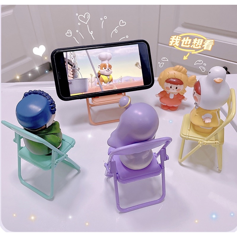 Giá đỡ điện thoại hình chiếc ghế đa năng kiểu dáng đáng yêu