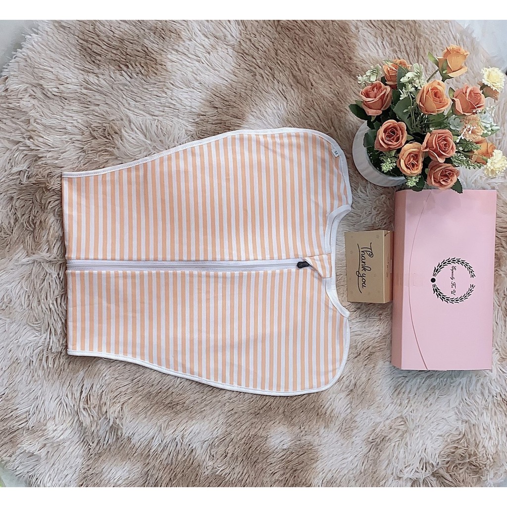 Nhộng Chũn, Quấn Chũn  [ 100% COTTON HÀN QUỐC  ] cho trẻ sơ sinh giúp bé ngủ ngon, sâu giấc + Tặng set tất lưới cho bé