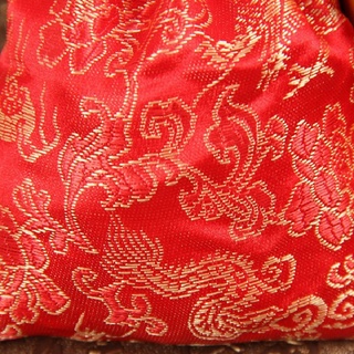 Túi gấm đỏ may mắn long phụng ( rồng phượng )