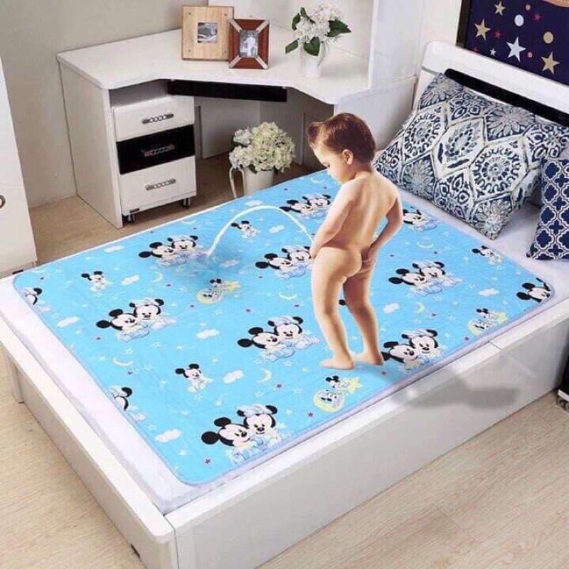 Tấm lót giường chống thấm cho bé 80x120cm