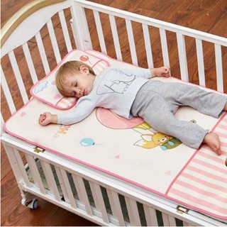 Chiếu lụa điều hòa 3d cao cấp kèm gối cho bé