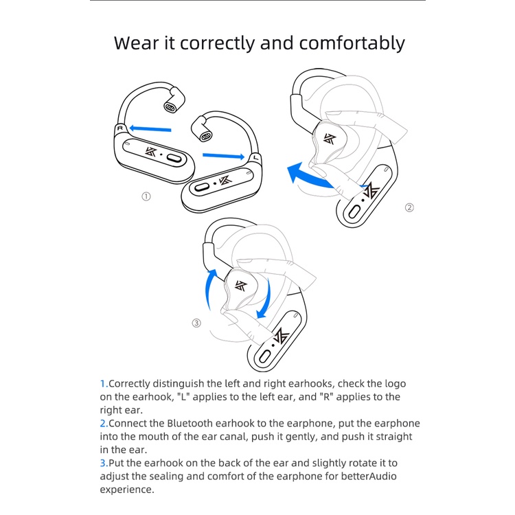Mô Đun Nâng Cấp Tai Nghe Bluetooth Không Dây KZ AZ09 HD 5.2 HIFI Kèm Hộp Sạc Ốp
