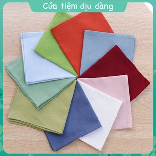[Ảnh thật] Khăn tay linen 25x25cm