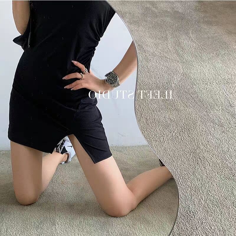 Đầm SUXI cổ vuông dáng ôm vừa vặn thiết kế xẻ tà thời trang quyến rũ dành cho nữ