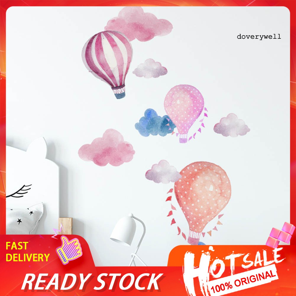 decal dán tường Họa Tiết Hình Khinh Khí Cầu Dùng Trong Trang Trí Phòng Trẻ