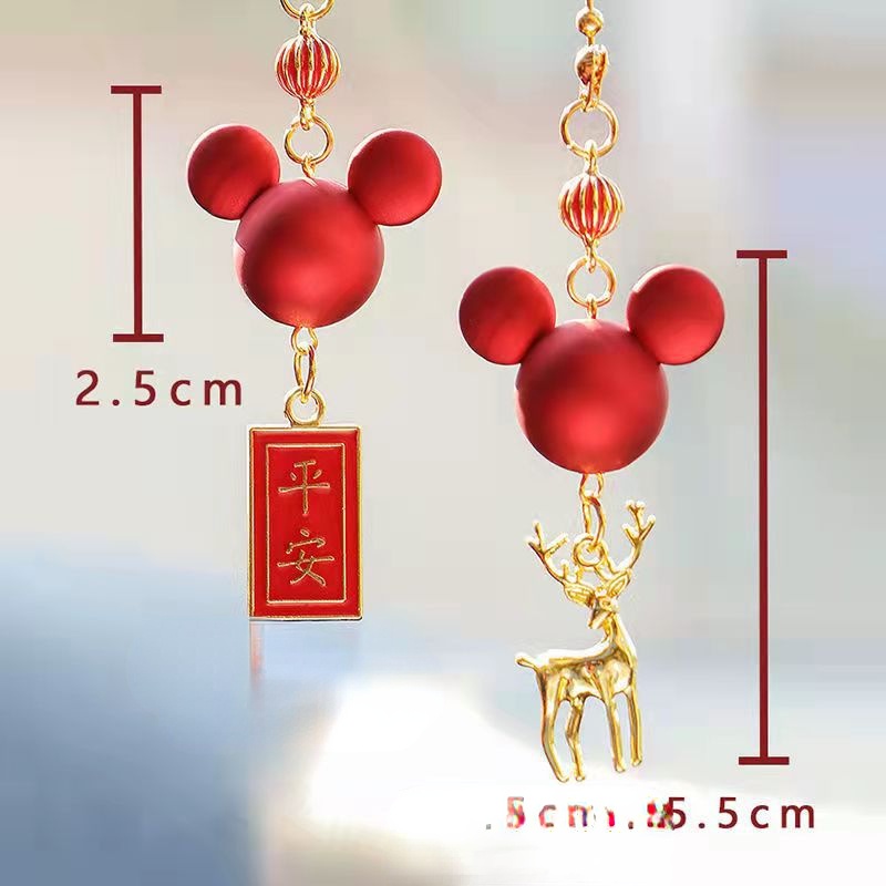 Phụ Kiện Treo Trang Trí Nội Thất Xe Hơi Hình Chuột Mickey/ One Piece Độc Đáo