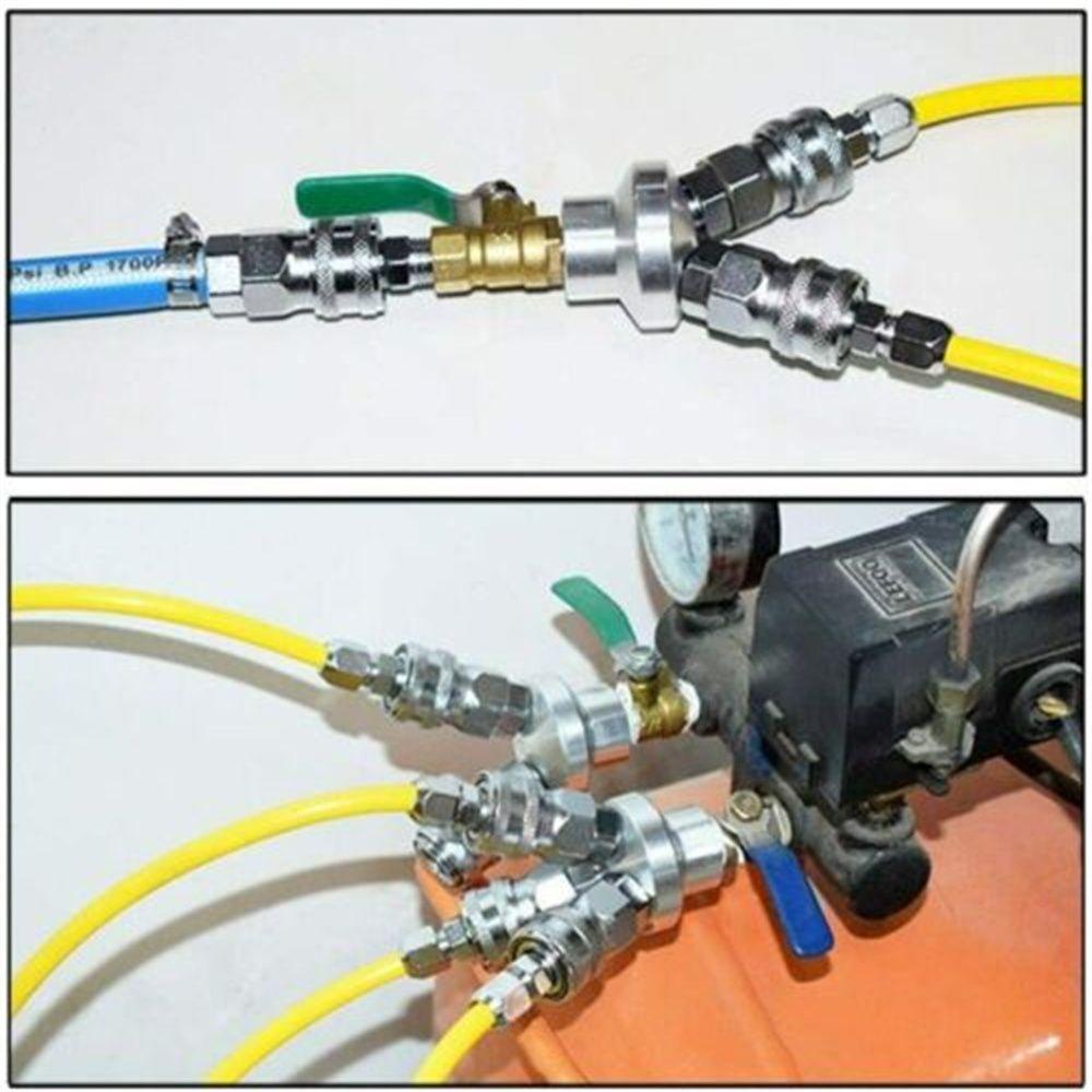 Bộ 10 Ống Nối Khí Nén Bằng Niken Mạ Niken Mới Tiện Dụng