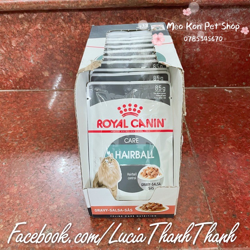 Thức ăn hạt mềm hỗ trợ búi lông Royal Canin HảiBall/Urinary Care bịch 85 gr