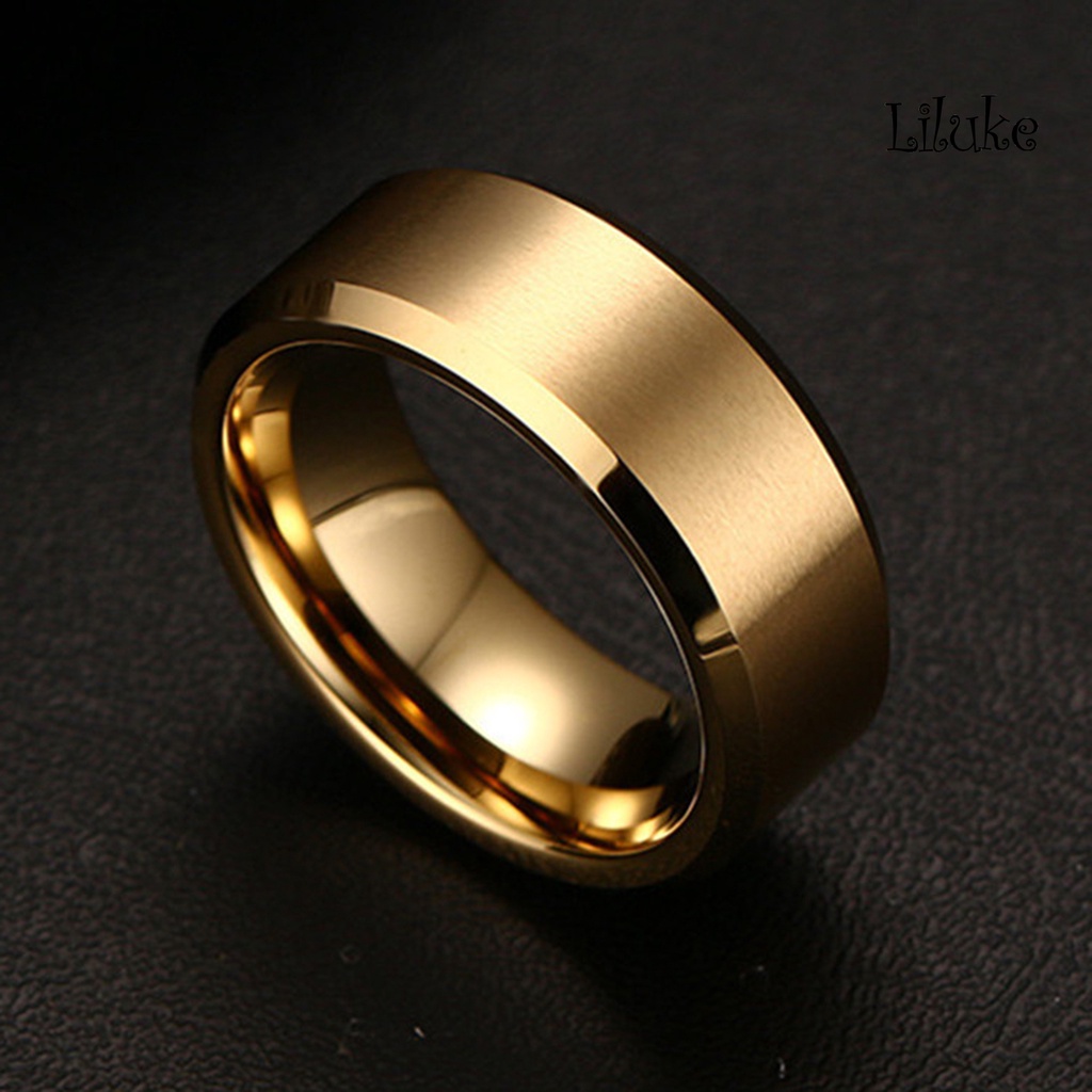 Nhẫn Đeo Tay Màu Trơn 8mm Không Dễ Vỡ Dành Cho Nam Nữ