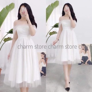 VÁY TRỄ VAI CÔNG CHÚA CÓ ẢNH THẬT