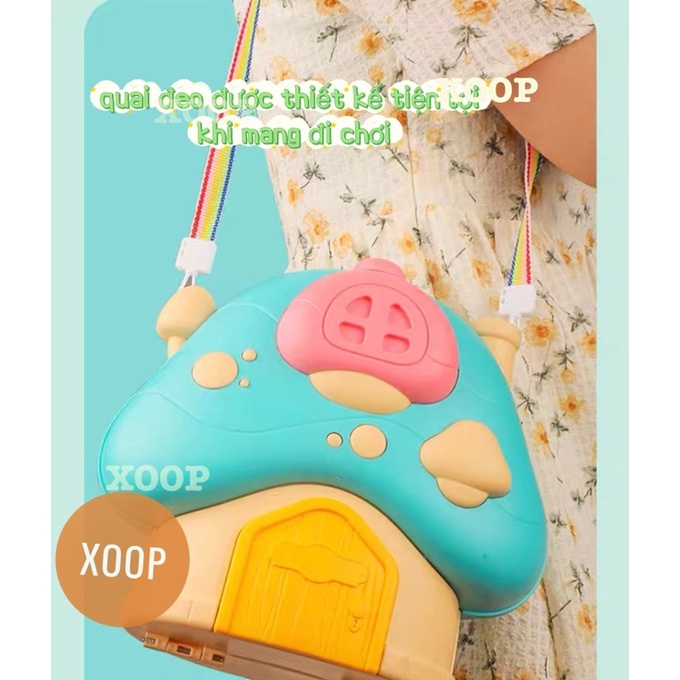 Đồ chơi ! Ngôi nhà nấm vẽ grafifi ngôi nhà mèo con, thỏ con,chó con cho bé mã