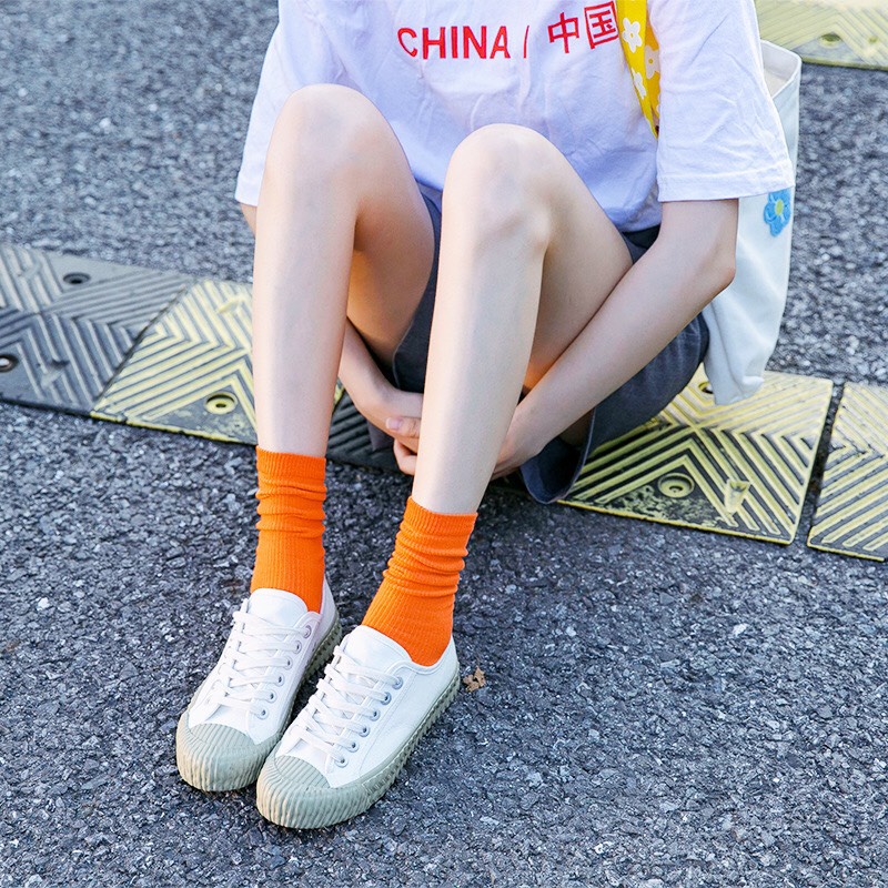 Tất vớ cổ cao chun nhún loại thường nam nữ cotton kháng khuẩn thời trang hàn quốc giá rẻ MRSOCKS VC109