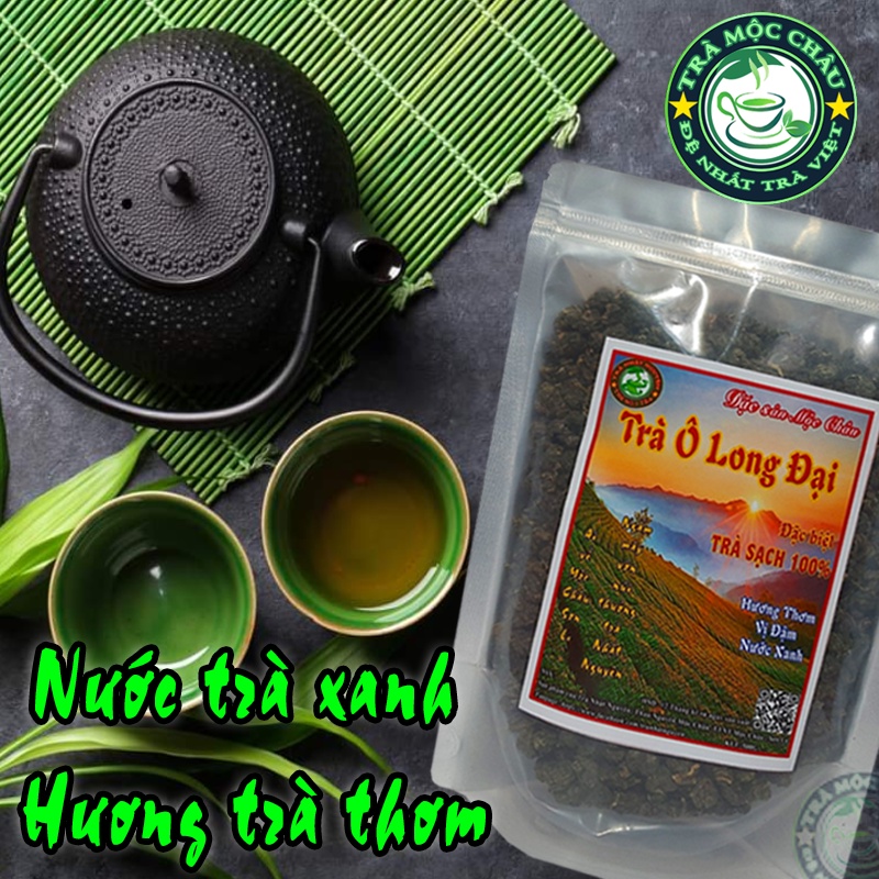 Trà Ô Long Đại Mộc Châu 500g - Trà Ô Long Hạt To Thượng Hạng - Nước Trà Xanh Hương Trà Thơm