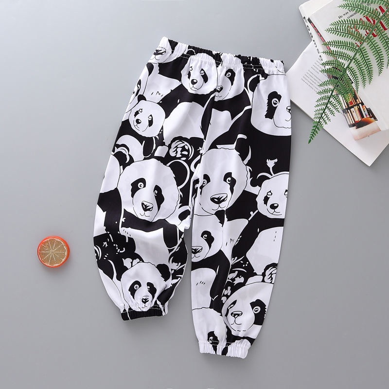 Quần Ngủ Chống Muỗi Bằng Cotton Lụa Mỏng Đi Biển Mùa Hè Mới Cho Trẻ Em
