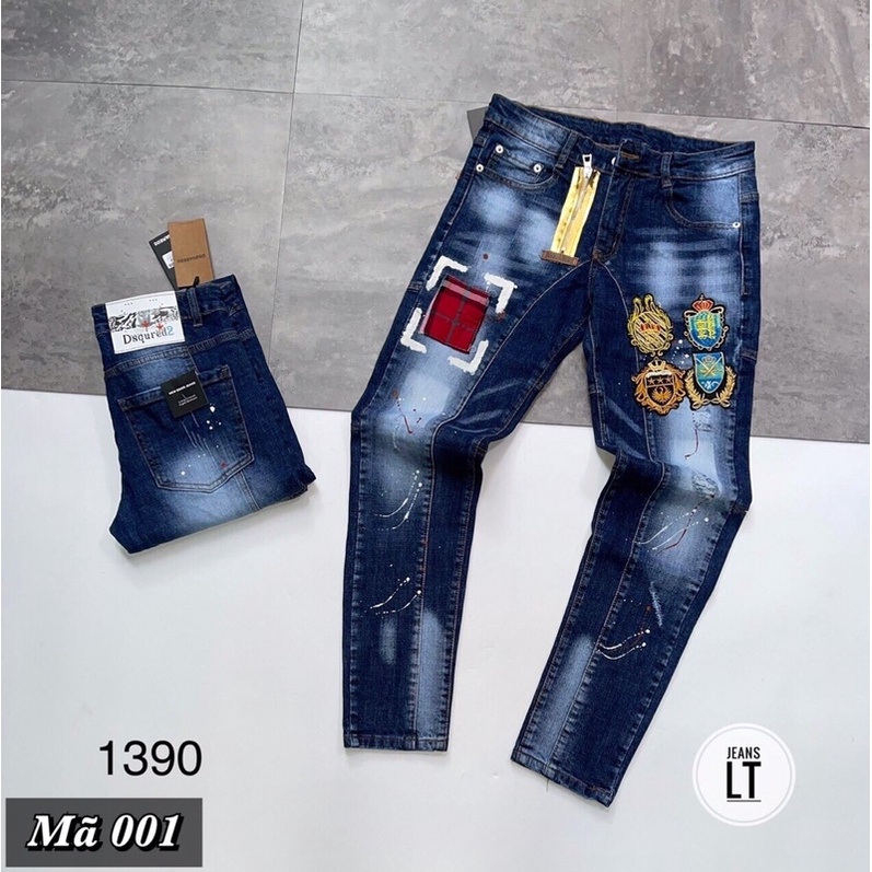 Quần Bò Dài Cao Cấp, Tem Mác Chuẩn , Co Dãn Thoải Mái