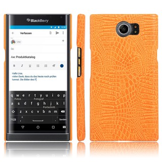 For BlackBerry Priv Case Crocodile Pattern Skin Hard Cover