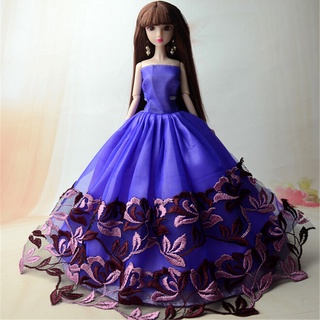 Bộ 5 Đầm Công Chúa Cho Búp Bê barbie Đáng Yêu