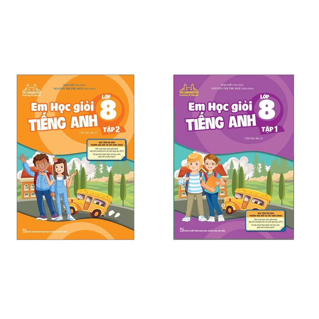 Sách - Em học giỏi tiếng Anh lớp 8 (Bộ 2 Tập)