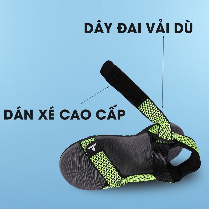 [Mã LTP50 giảm 50000 đơn 150000] Giày Sandal Unisex Thời Trang Đế Nhiều Rãnh An Toàn Mọi Địa Hình MITI SD001