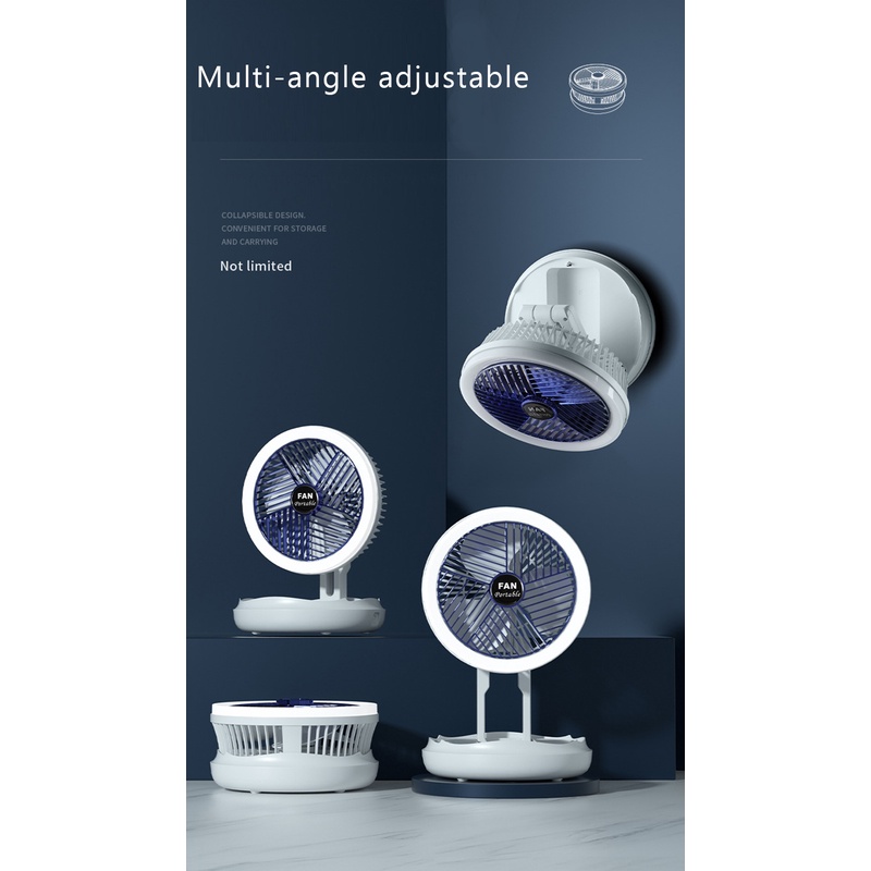 Quạt Mini Để Bàn Xoay 360 Độ Sạc USB° Máy Làm Mát Xoay Độ Cho Nhà