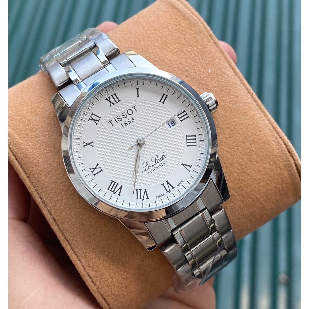 Đồng hồ Ti.ssot nam dây thép không gỉ cao cấp sang trọng + Tặng pin dự phòng