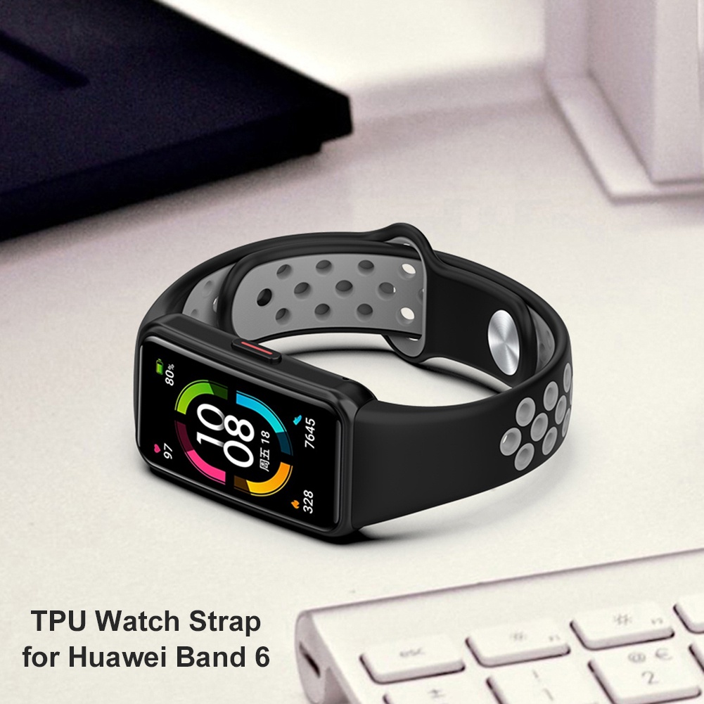 Dây Đeo Thể Thao Thoáng Khí Thay Thế Cho Đồng Hồ Thông Minh huawei band 6 honor band 6