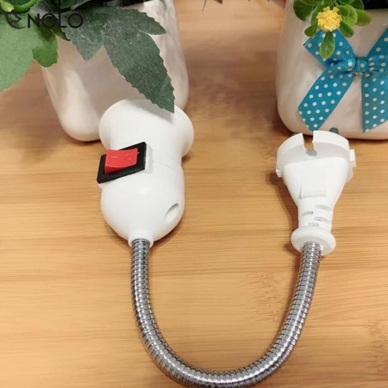 Đui đèn uốn dẻo có công tắc