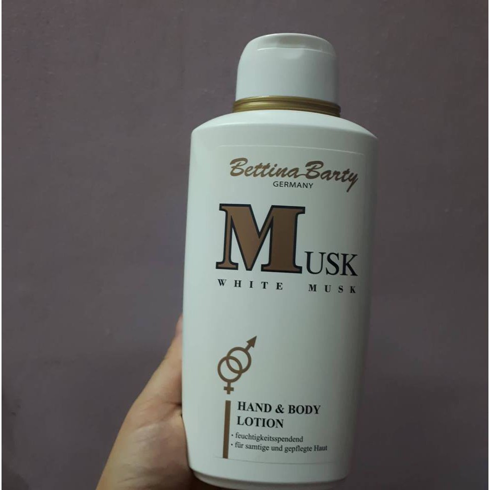 Dưỡng thể trắng da Đức Bettina Barty White Musk Hand & Body Lotion