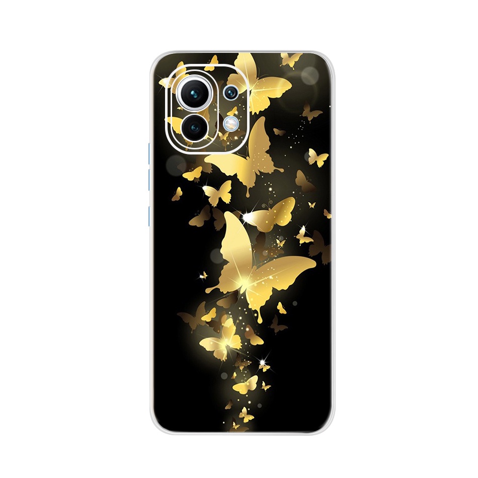 Ốp Điện Thoại TPU Silicone Dẻo In Họa Tiết Mèo & Bướm Đáng Yêu Cho Xiaomi Redmi A1 2022 RedmiA1 A 1