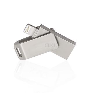 Clkj pendrive lightning otg usb flash drive u disk cho iphone 8 7 / ipad key 128g 64g