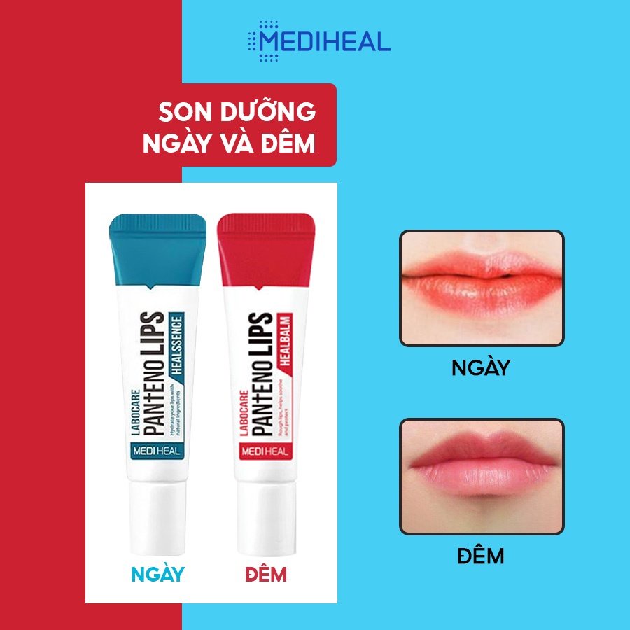 Son Dưỡng Môi, làm hồng môi Mediheal Labocare Pantenolips 10ml Ban Đêm/ Ban Ngày