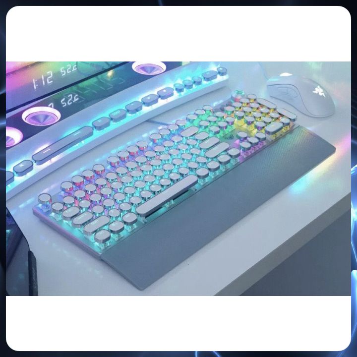 Bàn Phím Cơ Gaming Keycap Led F2088PK Bàn Phím Máy Tính Laptop Có Dây Keyboard Chơi Game
