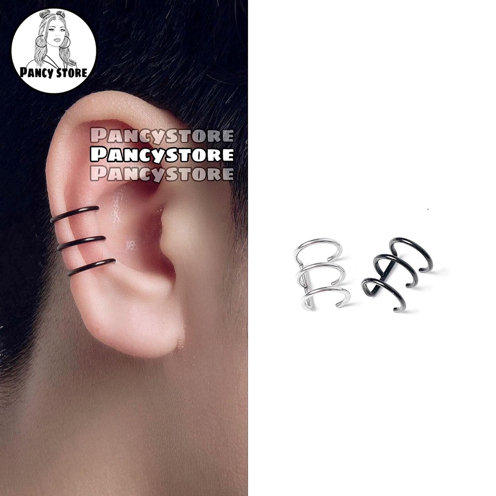 kẹp tai titan tam thanh không cần xỏ lỗ Unisex nam nữ