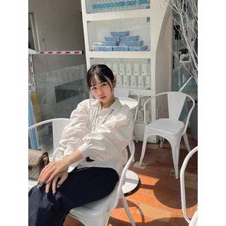 Áo sơmi linen nhún tay thiết kế
