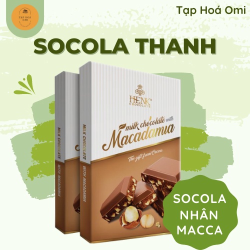 Socola sữa nhân hạt Macca thanh 100g