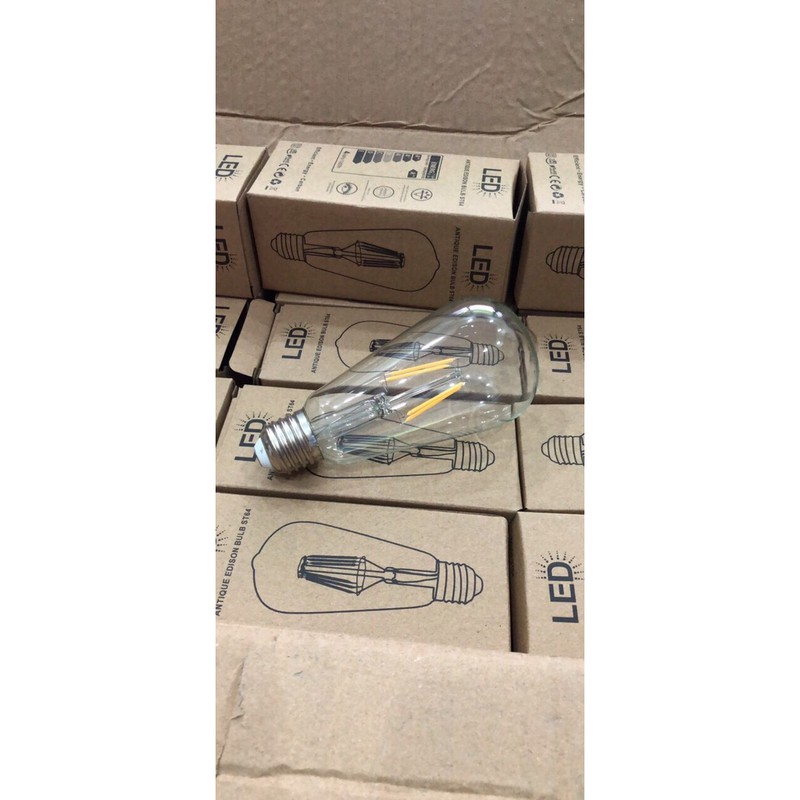 Bóng đèn Led Edison thuy tinh - anh sáng vàng St64 4W