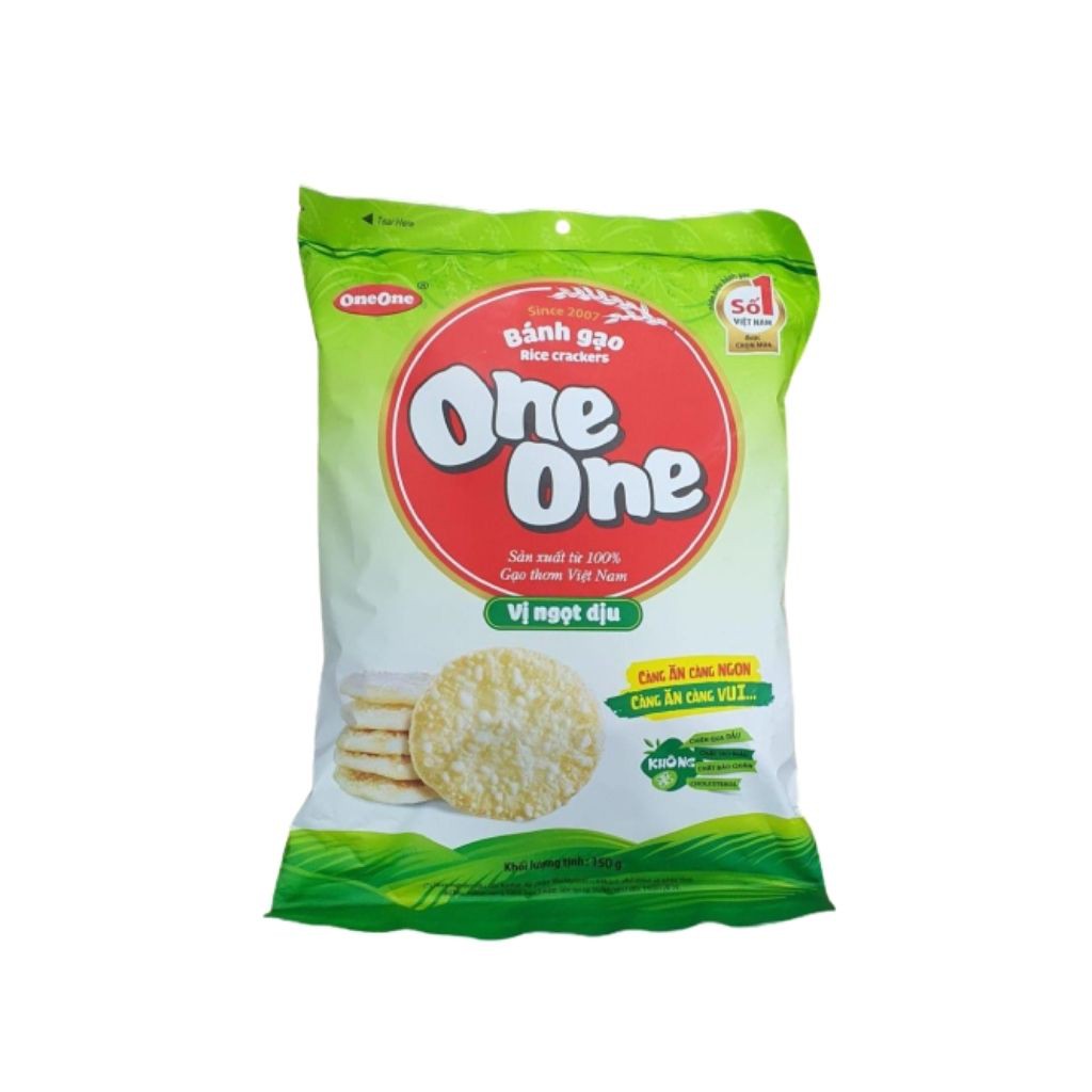 Bánh gạo vị ngọt dịu One One gói 150g