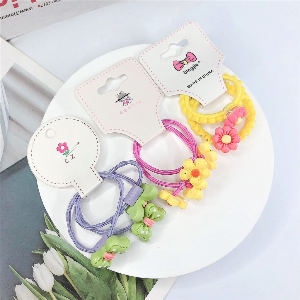 Set 2 Buộc Tóc Dễ Thương Cho Bé Gái