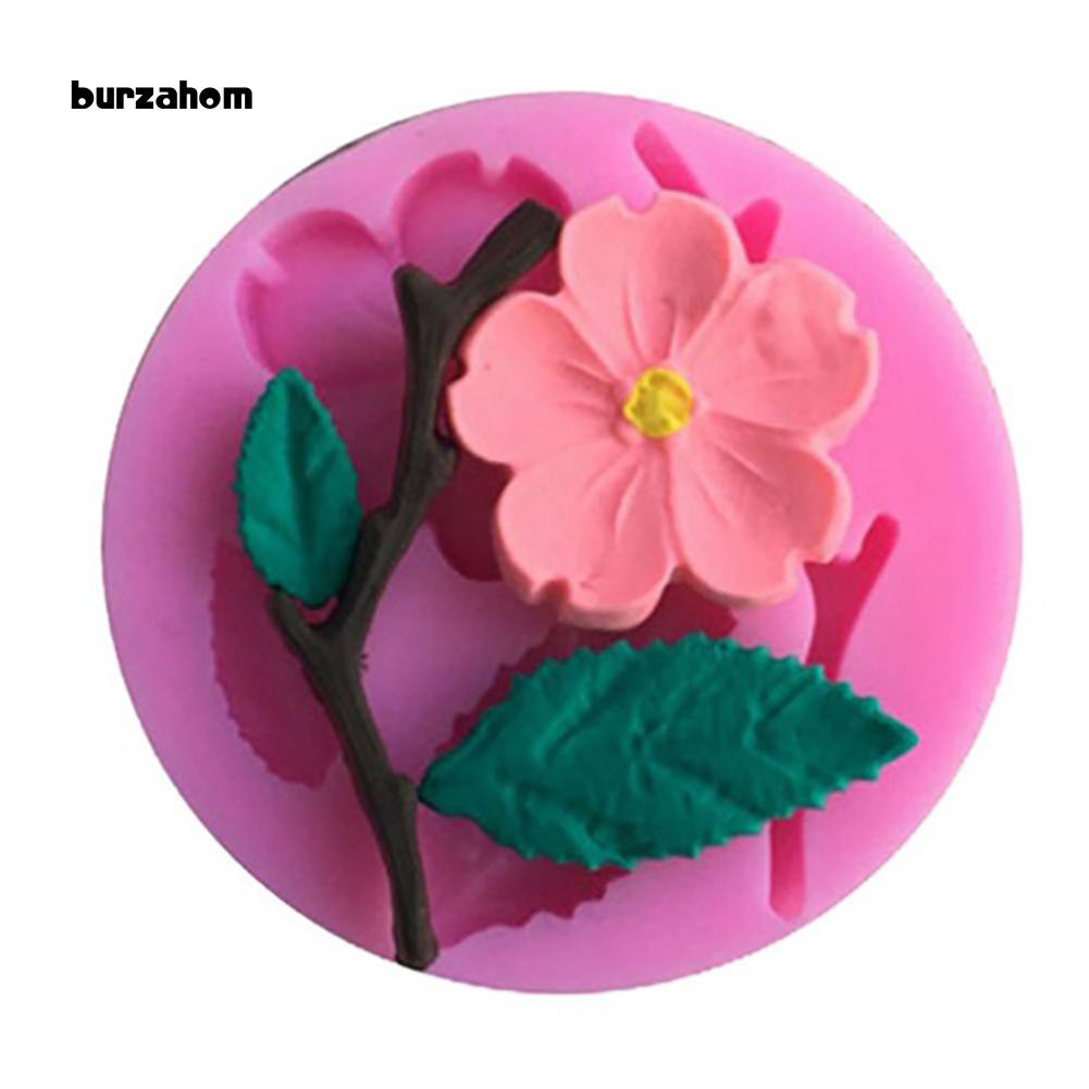 Khuôn silicon làm kẹo đường hình hoa đào